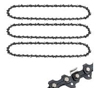 3 x Chaîne de Tronçonneuse 35 cm 3/8" LP 52 TG 1,3 mm - Chaîne de Remplacement pour Tronçonneuse 14 Pouces Compatible avec Makita, Dolmar, Stihl, Husqvarna, Einhell, AL-KO, Oregon et Plus