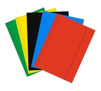 3 X Chemises Pochettes Cartonnées Elastiques Range Documents Dossiers A4