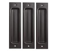 3 X Coquille de Porte Coulissante Noir Accès Shell Poignée Entrée des Chambres
