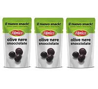 D'Amico Il Nuovo Snack Olive Nere Snocciolate Olives noires dénoyautées Sans liquide 75g