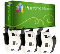 3 x DK11218 Étiquettes Rondes pour Brother P-Touch QL-500 QL-500BW QL-550 QL-570 QL-700 QL-720NW QL-800 QL-810W QL-820NWB QL-1050 QL-1100 QL-1110NWB | 24mm x 24mm | 1000 Étiquettes par Rouleau