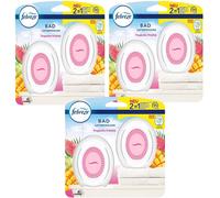3 X Duo Pack Febreze Assanisseur D'Air " Tropical Fruits " Bain Et Wc Diffuseur