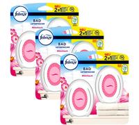 3 X Duo Pack Febreze Désodorisants Blütenhauch Bain Et Wc Parfum Dosateur de