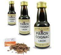 3 x Essence Cognac Paron 25ml - Sans Alcool - Jusqu’à 2,25L - Avec Copeaux De Chêne Français Offerts 20g