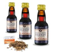 3 x Essence Exclusive Brandy Style 25ml - Arôme Sans Alcool Pour 2,25L - Arôme De Spiritueux Premium