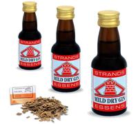 3 x Essence Gin Doux Sec 25ml - Sans Alcool - Jusqu’à 2,25L - Avec Copeaux De Chêne Français Offerts 20g