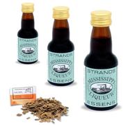 3 x Essence Liqueur Whisky Mississippi 25ml - Sans Alcool - Jusqu’à 2,25L - Avec Copeaux De Chêne Français Offerts 20g
