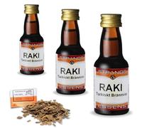 3 x Essence Raki Style 25ml - Sans Alcool - Jusqu’à 2,25L - Avec Copeaux De Chêne Français Offerts 20g