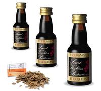 3 x Essence Schnapps Style Cassis 25ml - Sans Alcool - Jusqu’à 2,25L - Avec Copeaux De Chêne Français Offerts 20g