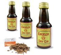 3 x Essence Style Engelsk Dry Gin 25ml - Sans Alcool, Prépare Jusqu’à 2,25L, Avec Copeaux De Chêne Français Offerts