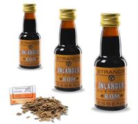 3 x Essence Style Inlander Rhum 25ml - Sans Alcool, Prépare Jusqu’à 2,25L, Avec Copeaux De Chêne Français Offerts