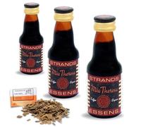 3 x Essence Style Mia Theresa 25ml - Arôme Sans Alcool - Notes Élégantes De Caramel, Vanille & Épices - Avec Copeaux De Chêne Français Offerts 20g