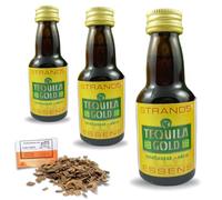 3 x Essence Tequilla Gold Style 25ml - Sans Alcool - Jusqu’à 2,25L - Avec Copeaux De Chêne Français Offerts 20g