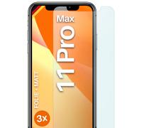 3 x film de protection mat pour Apple iPhone 11 Pro Max protection d'écran mi...