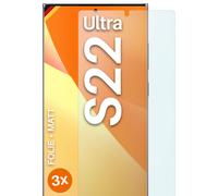 3 x film de protection mat pour Samsung Galaxy S22 Ultra protection d'écran...