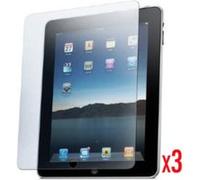 3 x Films de protection écran iPad 2 3 4 avec 3 chiffons microfibre G
