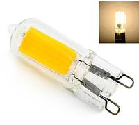 3 x G9 Mini LED 2,5 W en verre COB blanc chaud Ampoule Ampoule Lampe Ampoule