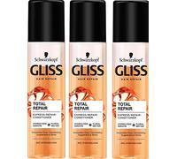 '3 x Gliss Kur Express Repair chasse "Total Repair pour cheveux secs, abîmés - 200 ml