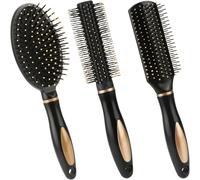 3 x Hair Brushes,Straightening Combs,Massage Brush,Anti-Static Detangling Brush for Curly Hair for Women,Men,All Hair