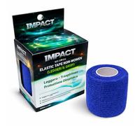 3 x Impact Elastic Tape Non-Woven - Light & Grip | Tape élastique adhésif léger et respirant | Support dynamique pour bandages rapides 5 cm x 4,5 m (3 x Tape Self-Grip Flex Bleu)
