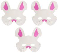 3 x Lapin De Pâques lapin Mousse EVA Masque Enfants Parade Déguisement