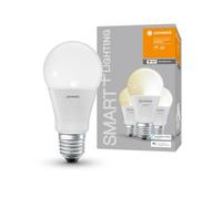 LEDVANCE Lampe LED intelligente avec technologie WiFi, douille E27, dimmable, blanc chaud (2700 K), remplace les lampes à incandescence par 60W, SMART+ WiFi Classic Dimmable, lot de 3