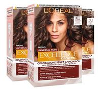 L'Oréal Paris Excellence Creme Universal Nude Coloration Permanente Châtain Clair 5U Triple Traitement - 3 Teintes
