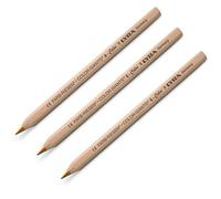 3 x Lyra Jante 4 couleurs Super géant Jumbo Crayons Finition en bois naturel