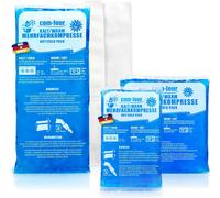 3 X Multi-Pack Compress In 3 Different Sizes With Fleece Cover-Cold And Heat Compress-Made In Germany (3 Pieces)