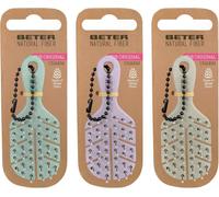 3 x Natural Fibre Charms in XS Format with Chain for Hanging on Bags,Backpack or Trousers,Made with Natural Materials,Eco-Friendly,Exclusive,3 Colours