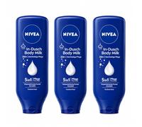 3 x NIVEA Lait corporel pour la douche 'Body Milk' - pour peau sèche - 400 ml