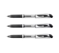 3 X Pentel Energel Bl57 Stylo Rollerball Gel 0,7 Mm Noir Rechargeable