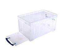 3 x Really Useful Box 8 L - Open Front - 340 x 200 x 175 mm - Transparent