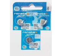 3 X Renata 393 Button Cell batterie de montre