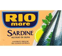 3 x Rio Mare filetti di sardine 120 g de sardines à l'huile d'olive désossée