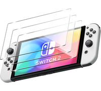 3 X Screen Protector Films For Ns Switch 2 (7.9-Inch, 2025) Tempered Glass, Scratch-Resistant, Bubble-Free, 9H Hardness, Hd Screen Protector