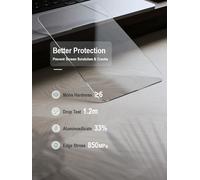 [3 x Screen Protectors for Fujifilm Instax Wide EVO Instant Film Camera+1 Pieces] Strap,Tempered Glass,9H Hardness,Anti-Scratch,Bubble-Free,Anti-Fingerprint,Easy Installation