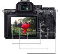 [3 x Screen Protectors for Sony Alpha A7R IV / A7R III / A7R II / A7 III / A7 II / A7S III / A7S II A7RIV A7RIII A7RII A7III A7II A7SIII A7SII, Tempered Glass, 9H Hardness, Anti-Scratch