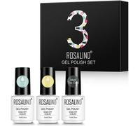 3 X Semi-Permanent Nail Polish Base Coat Top Coat Matt Coat 5ml Soak Off Semi-Permanent Nail Polish For Uv Led Nail Art Nail Polish Set Manicure Salon Kits