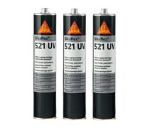SIKA - Mastic-colle multi-usage - Sikaflex 521 UV - Noir - 300ml | Joints d'étanchéité camping-car/caravane/mobil-home - Adhérence élevée - Résistant aux UV - Sans solvant