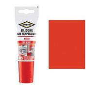 3 X SILICONE HAUTE TEMPÉRATURE ROUGE 60 ML EN TUBE BOSTIK