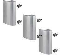 3 x SOTECH Poignée de porte de balcon SEJA II Aluminium Argenté 85 x 40 x 20 mm Poignée de porte de terrasse