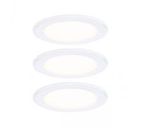 3 X Spot encastré LED 2,5 W - 3000 K - blanc - pour éclairage de meuble PAULMANN