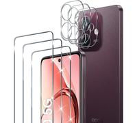 3 X Tempered Glass For Oppo A60 5g/Oppo A40/Oppo A40m With 3 Pieces Rear Camera Protector, 9h Hardness Bubble-Free Screen Protector, Ultra Hd Tempered Glass Film