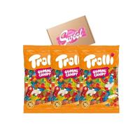 3 x Trolli Fun for all 1 kg : mélange de gommes aux fruits colorées pour tous les goûts