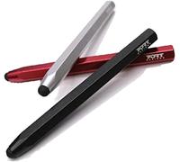 3 x Universal Stylus Pen Aluminium Pencil for All Touch Screen Devices, Metallic Red, Black and Silver