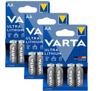 3 X Varta Batteries Ultra Lithium Aa FR14505 1,5V 4er-Pack