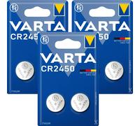 3 X Varta Professionnel CR2450 3V Pile Bouton 2 Pièces