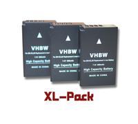 3 x vhbw batteries Set 850mAh (7.4V) pour appareil photo Blackmagic Pocket Cinema Camera comme EN-EL20, EN-EL20a.