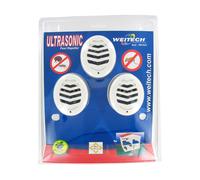 3 X Weitech Ultrasons Repulsif à - 45qm Contre Souris Araignées Tiques Insectes
